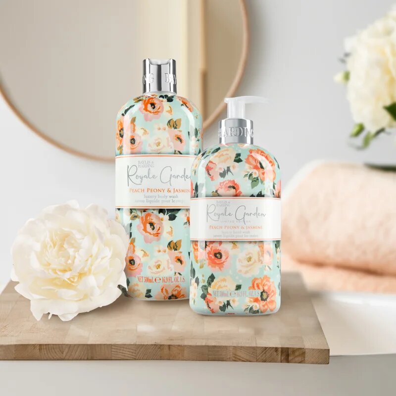 Baylis & Harding Royale Garden Peach Peony & Jasmine tekuté mýdlo na ruce 500 ml
