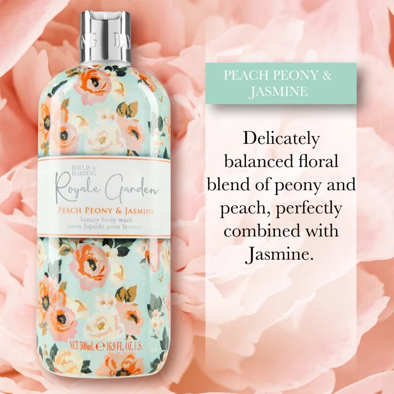 Baylis & Harding Royale Garden Peach Peony & Jasmine tekuté mýdlo na ruce 500 ml