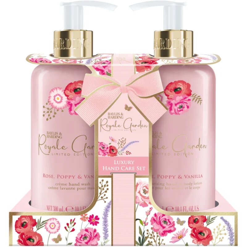 Baylis & Harding Royale Garden Rose Poppy & Vanilla dárková sada na ruce