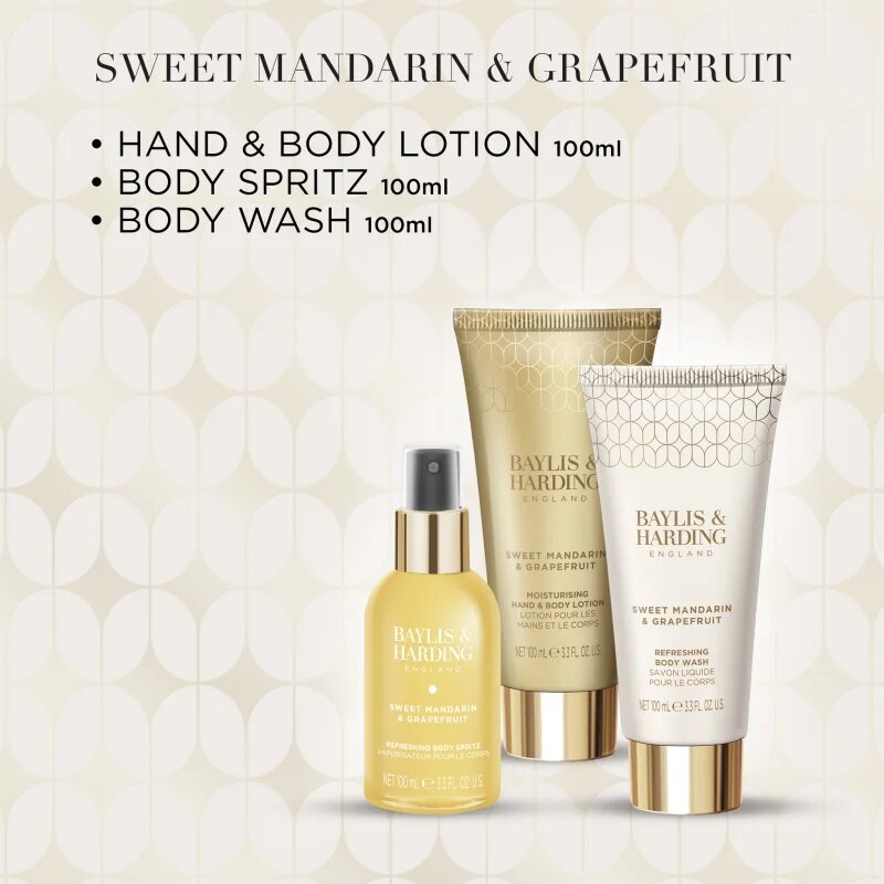 Baylis & Harding Sweet Mandarin & Grapefruit dárková sada kosmetická taštička