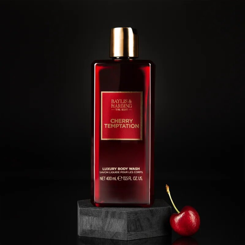 Baylis & Harding The Edit Cherry Temptation luxusní sprchový gel Cherry Jasmine & Sandalwood 400 ml