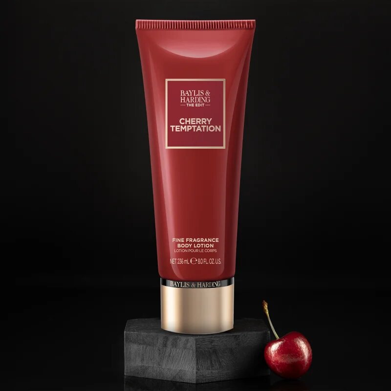Baylis & Harding The Edit Cherry Temptation parfémované tělové mléko pro ženy Cherry Jasmin & Sandalwood 236 ml