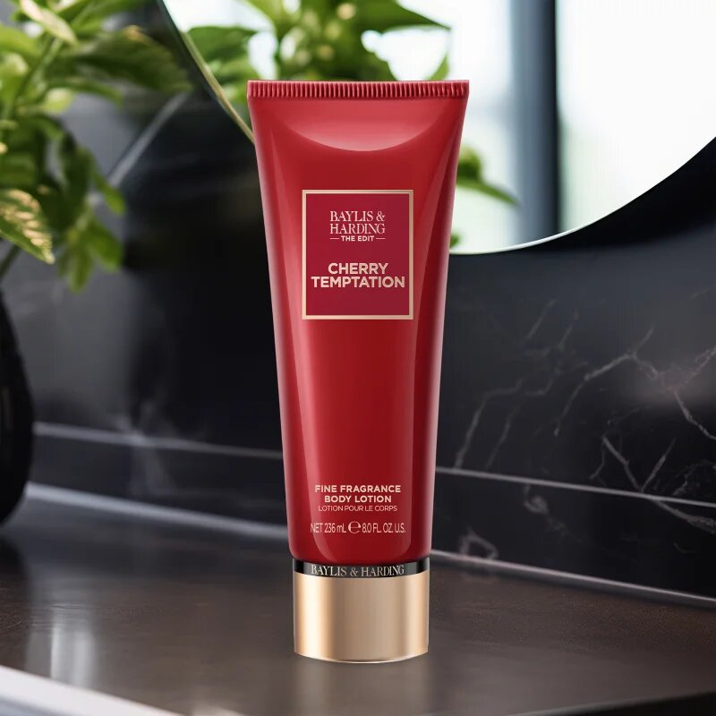 Baylis & Harding The Edit Cherry Temptation parfémované tělové mléko pro ženy Cherry Jasmin & Sandalwood 236 ml