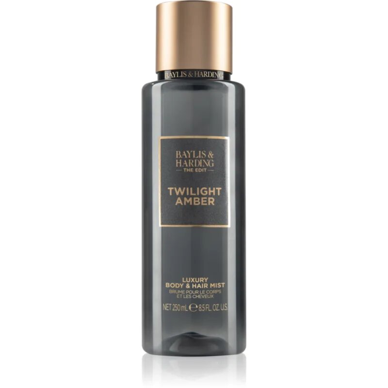 Baylis & Harding The Edit Twilight Amber parfémovaný tělový sprej pro ženy Amber Vertiver & Vanilla 250 ml