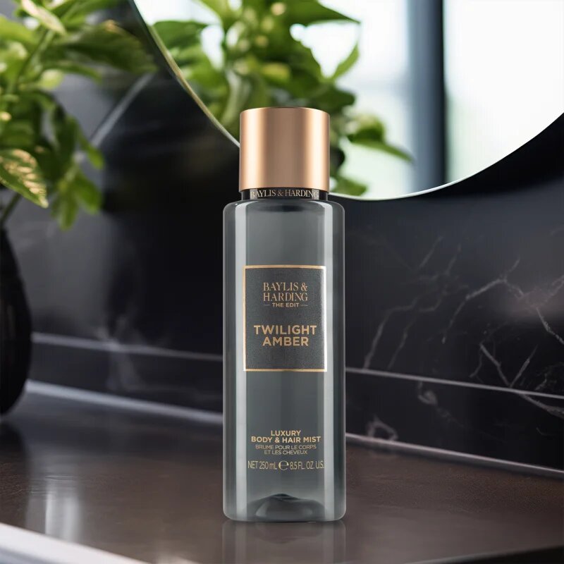 Baylis & Harding The Edit Twilight Amber parfémovaný tělový sprej pro ženy Amber Vertiver & Vanilla 250 ml