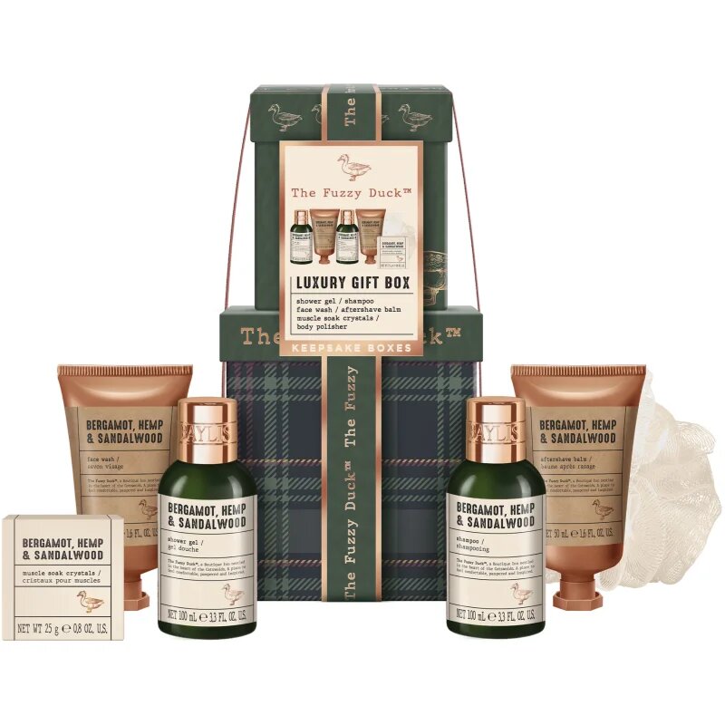 Baylis & Harding The Fuzzy Duck Bergamot Hemp & Sandalwood dárková sada na tělo pro muže