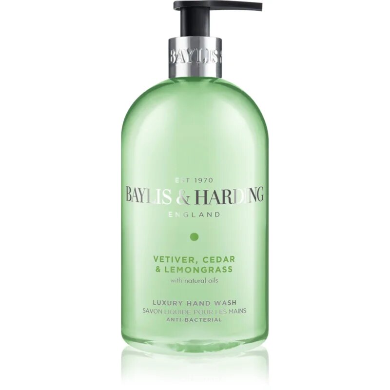 Baylis & Harding Vetiver Cedar & Lemongrass Anti-Bacterial tekuté mýdlo na ruce 500 ml