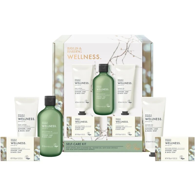 Baylis & Harding Wellness. Energise dárková sada Ginger Lime & Basil Leaf