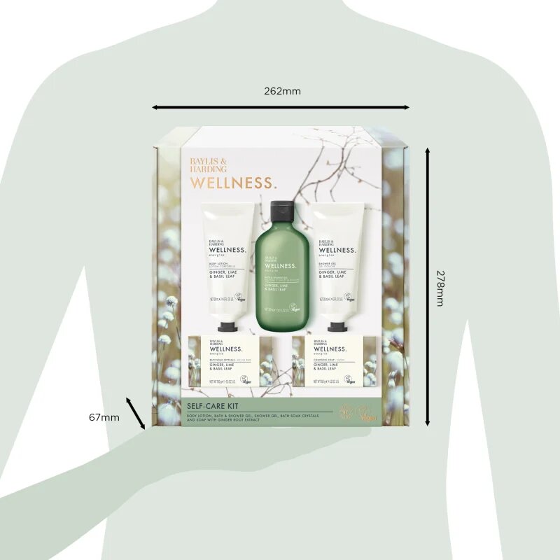 Baylis & Harding Wellness. Energise dárková sada Ginger Lime & Basil Leaf