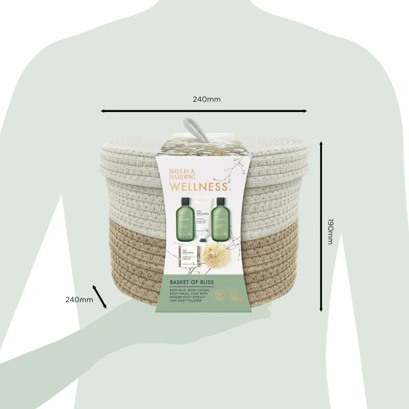 Baylis & Harding Wellness. Energise dárková sada Ginger Lime & Basil Leaf