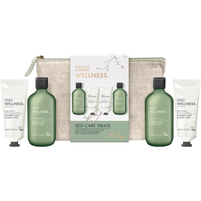 Baylis & Harding Wellness. Energise dárková sada na tělo Ginger Lime & Basil Leaf