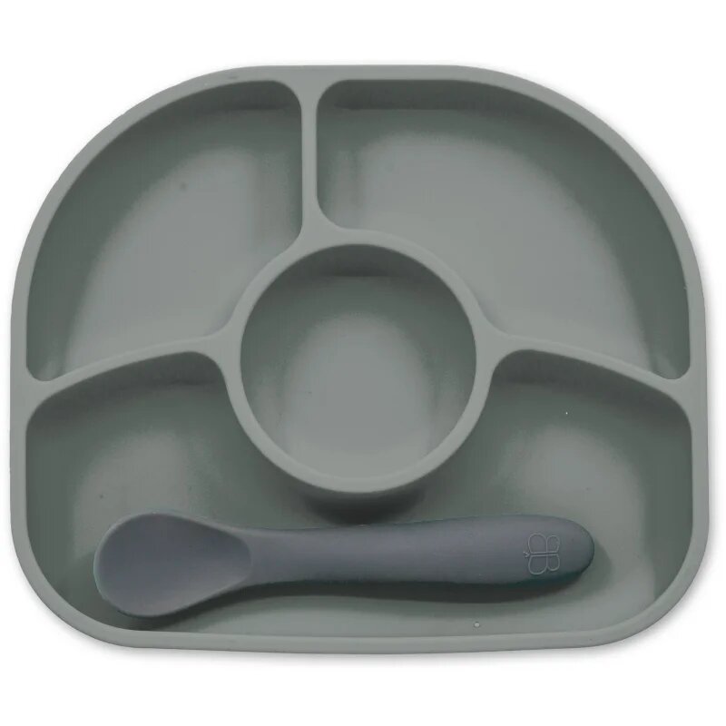BBLÜV Yümi dělený talíř Grey 1 ks