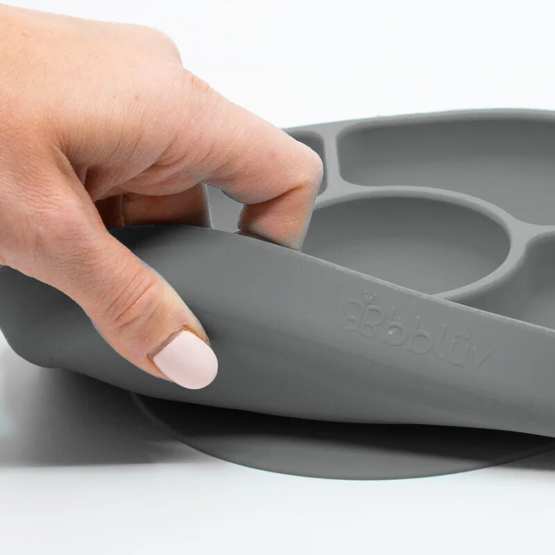 BBLÜV Yümi dělený talíř Grey 1 ks
