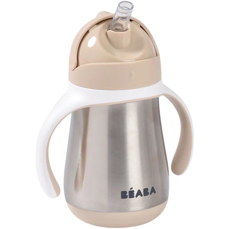 Beaba Stainless Steel Baby Bottle nerezová termoláhev Clay Earth 250 ml