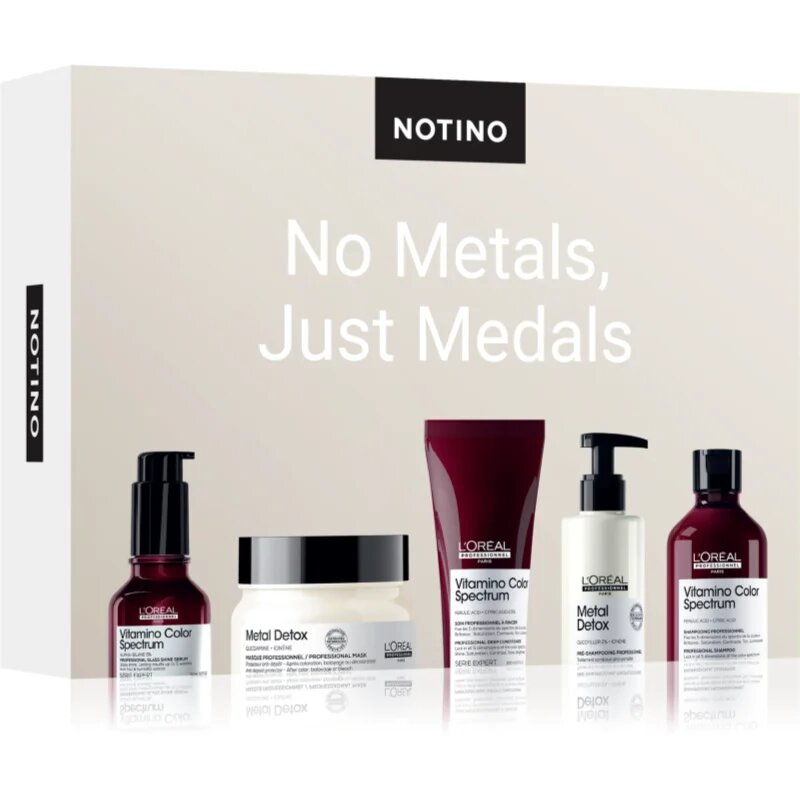 Beauty Discovery Box Notino No Metals Just Medals sada pro všechny typy vlasů
