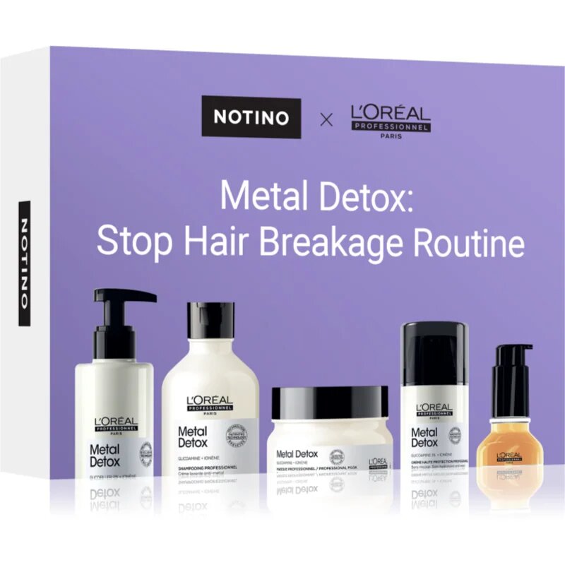 Beauty Discovery Box Notino × L'Oréal Professionnel –⁠⁠⁠⁠⁠⁠ Metal Detox: Stop Hair Breakage Routine sada pro ženy