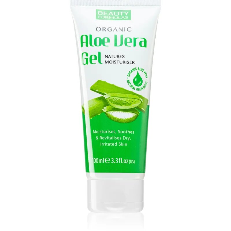 Beauty Formulas Aloe Vera hydratační gel na tělo a obličej 100 ml