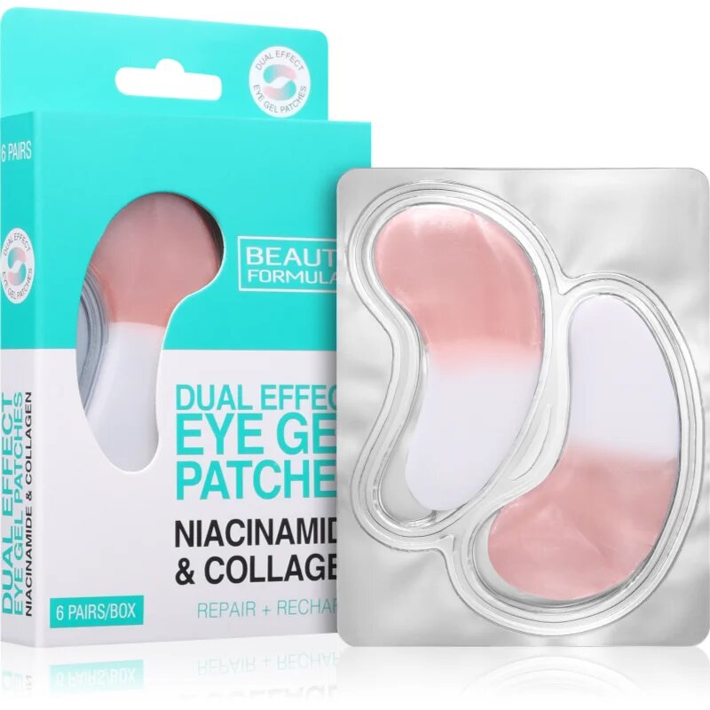 Beauty Formulas Eye Gel Patches zpevňující gelové polštářky pod oči 6 ks