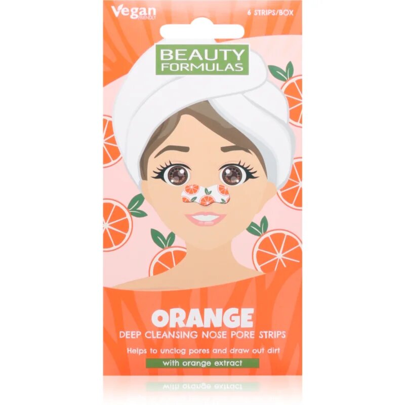 Beauty Formulas Orange péče na rozšířené póry a černé tečky 6 ks