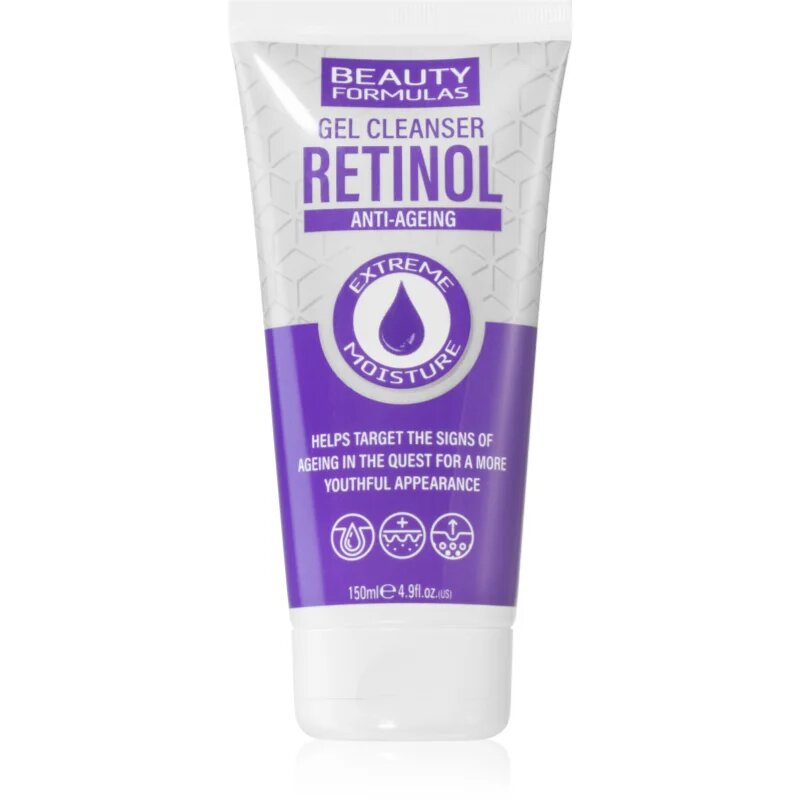 Beauty Formulas Retinol hloubkově čisticí gel proti vráskám 150 ml