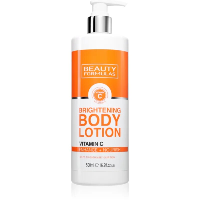 Beauty Formulas Vitamin C tělový krém s rozjasňujícím efektem 500 ml
