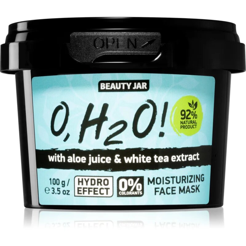 Beauty Jar O H2O! hydratační pleťová maska s aloe vera 120 g
