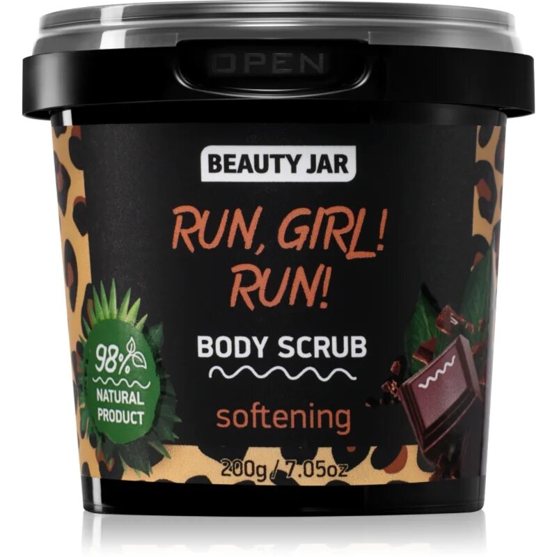 Beauty Jar Run Girl! Run! vyhlazující tělový peeling s vitamínem E 200 g