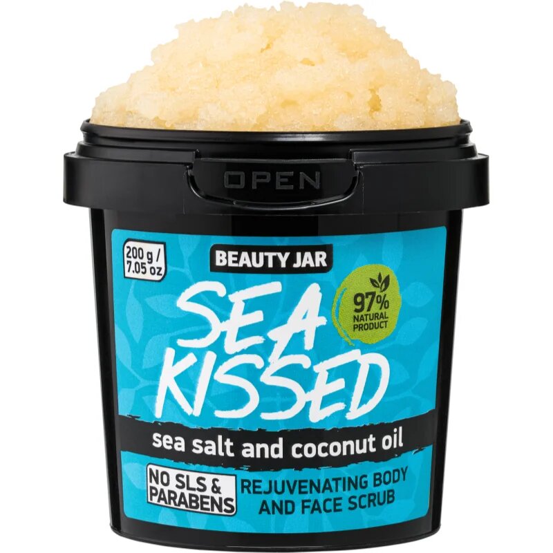 Beauty Jar Sea Kissed peeling na obličej i tělo s mořskou solí 200 g