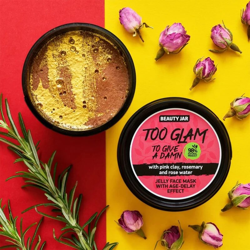 Beauty Jar Too Glam To Give A Damn gelová maska proti prvním známkám stárnutí pleti 120 g
