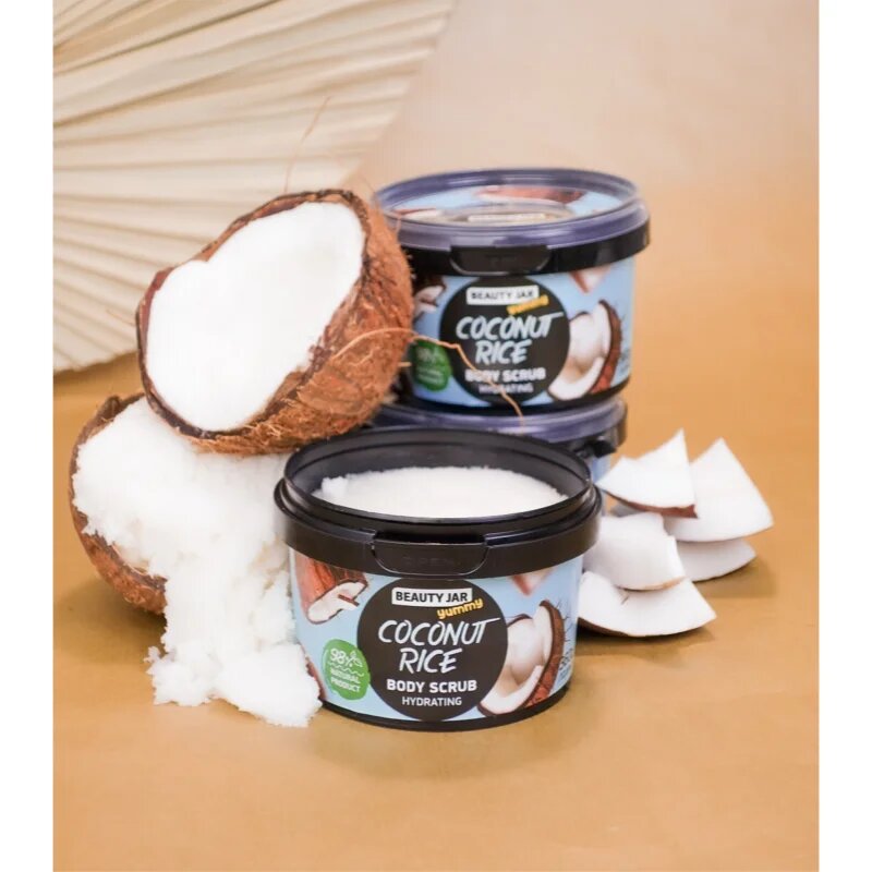 Beauty Jar Yummy Coconut Rice hydratační peeling 360 g