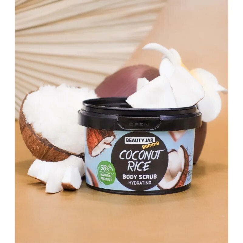 Beauty Jar Yummy Coconut Rice hydratační peeling 360 g