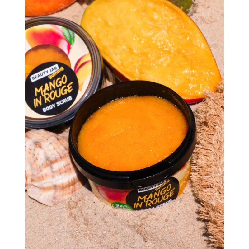 Beauty Jar Yummy Mango in Rouge tělový peeling 360 g