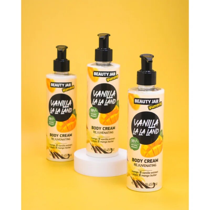 Beauty Jar Yummy Vanilla La La Land omlazující krém na tělo 250 ml