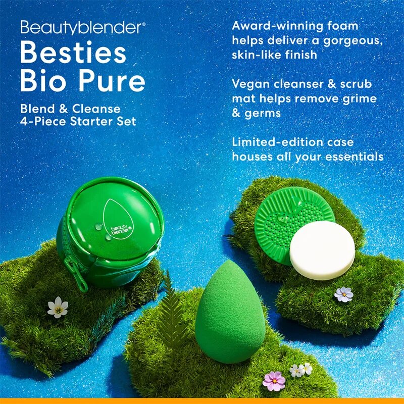 beautyblender® Besties BIO Pure cestovní sada pro dokonalou pleť