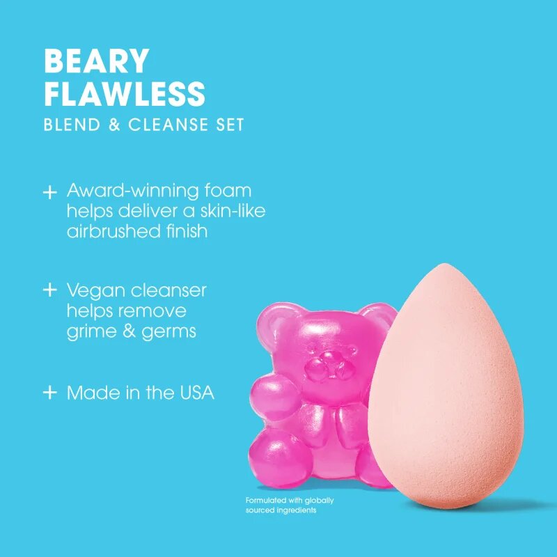 beautyblender® The Sweetest Blend Beary Flawless Cleansing Set sada pro dokonalý vzhled