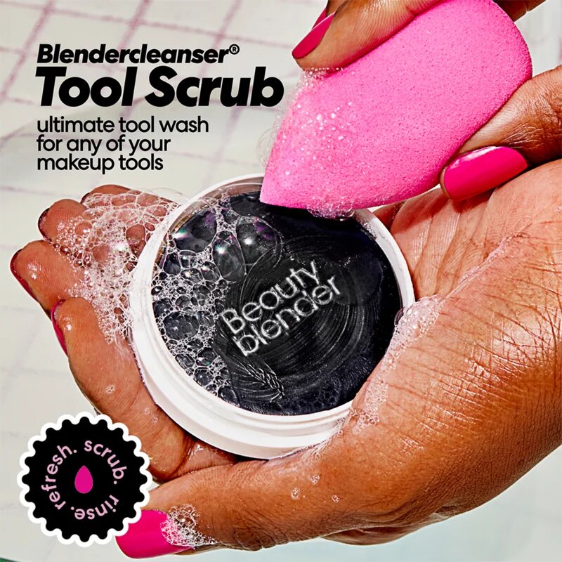 beautyblender® Tool Scrub Charcoal tuhý čistič na make-up houbičky a štětce 28.3 g