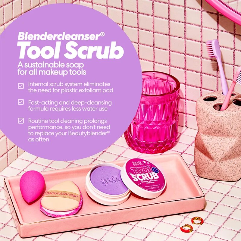 beautyblender® Tool Scrub Lavender tuhý čistič na make-up houbičky a štětce 28.3 g