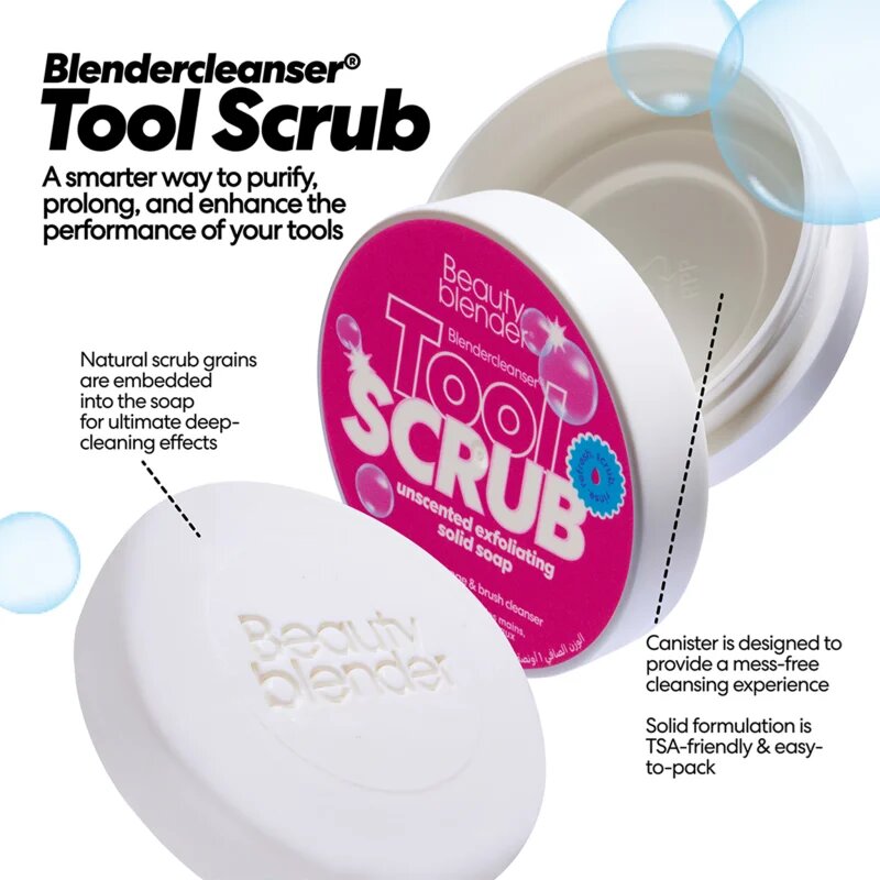 beautyblender® Tool Scrub Unscented tuhý čistič na make-up houbičky a štětce 28.3 g