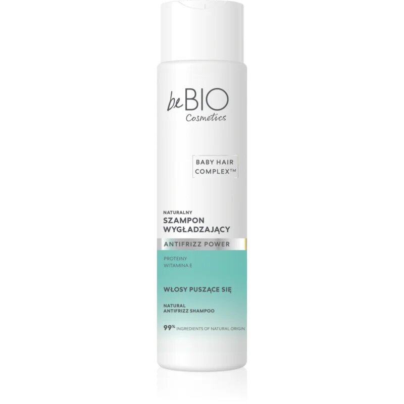 beBIO Baby Hair Complex Antifrizz Power vyhlazující šampon proti krepatění 300 ml