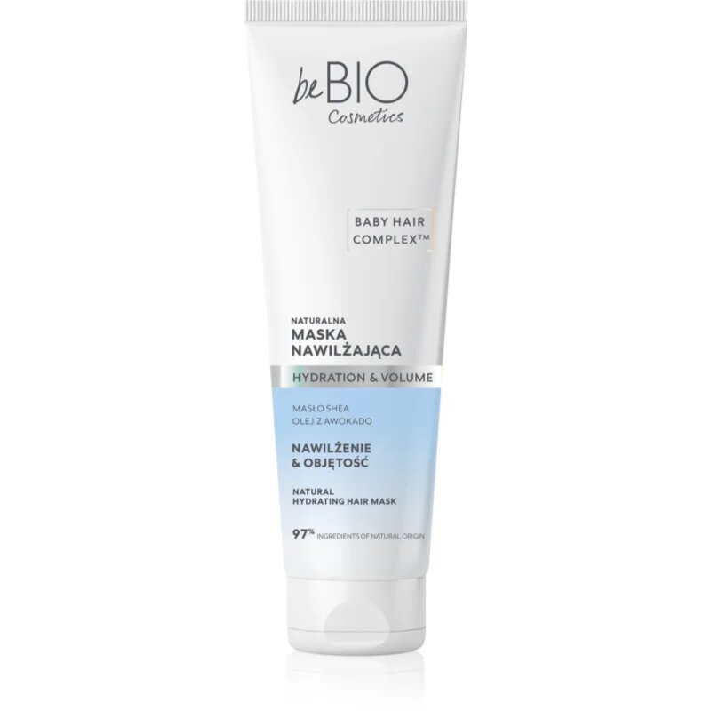 beBIO Baby Hair Complex Hydration & Volume hydratační maska na vlasy pro bohatý objem 150 ml