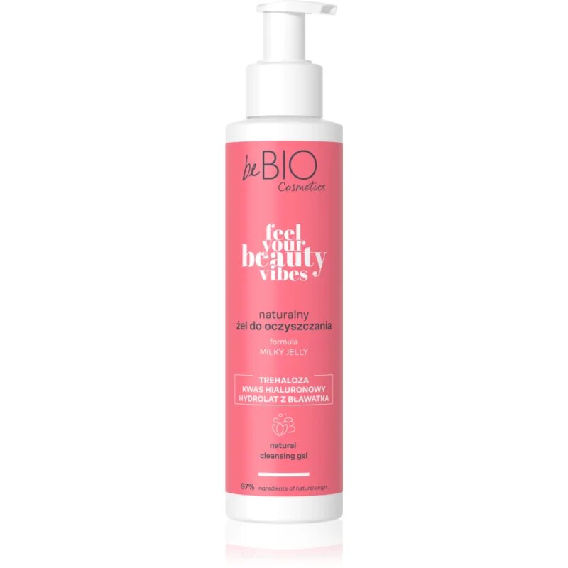 beBIO Feel Your Beauty Vibes čisticí krémový gel na obličej 150 ml