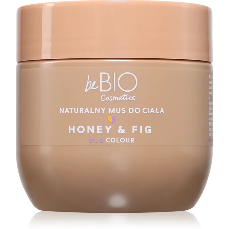 beBIO Honey & Fig hýčkající tělová pěna s vyživujícím účinkem 200 ml