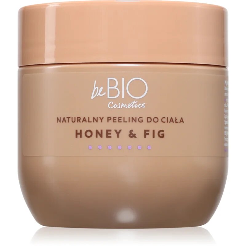 beBIO Honey & Fig vyhlazující tělový peeling 200 ml
