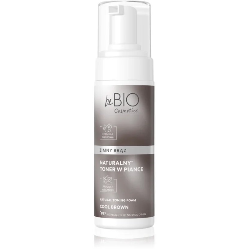 beBIO Natural Foam Toner Cold Brown tónovací pěna na vlasy 120 ml