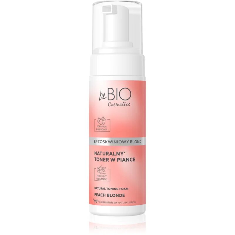beBIO Natural Foam Toner Peach Blonde tónovací pěna na vlasy 120 ml