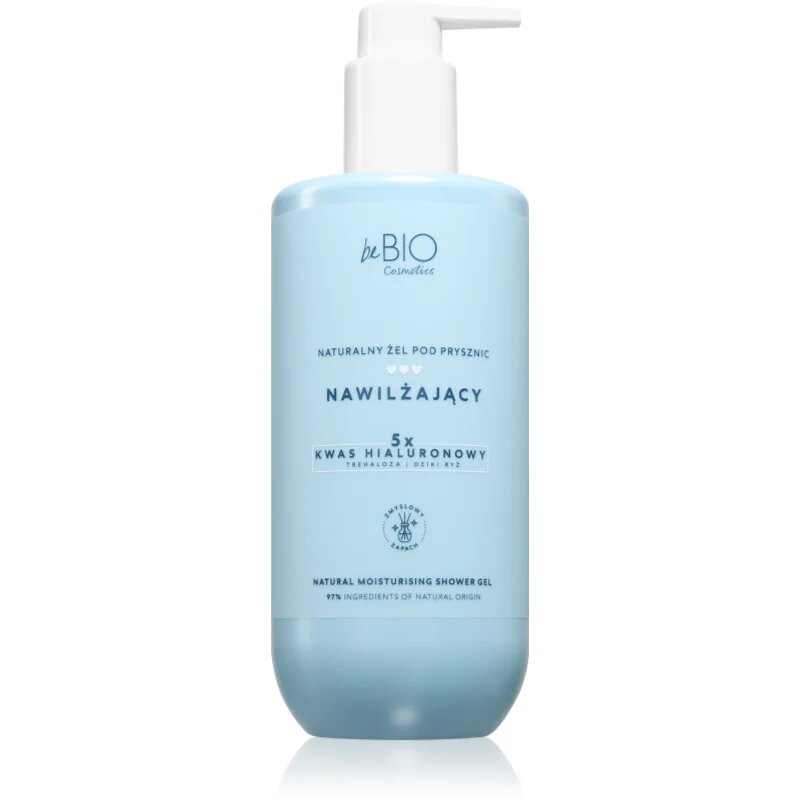 beBIO Natural Moisturising Shower Gel hydratační sprchový gel 350 ml