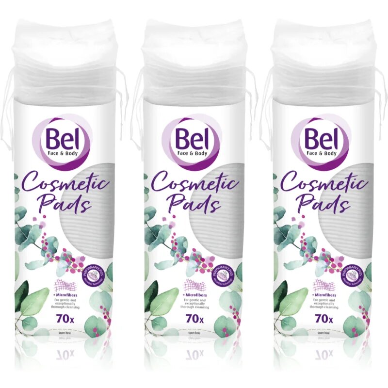 Bel Face & Body odličovací tampony výhodné balení 3x70 ks
