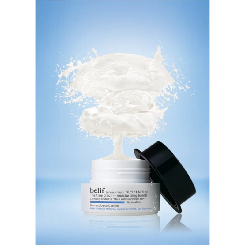 belif The True Cream Moisturizing Bomb hloubkově hydratační krém s ceramidy a peptidy 50 ml