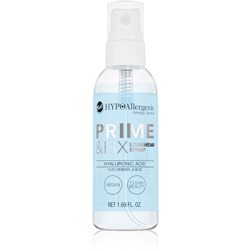 Bell Hypoallergenic Hydrating podkladová báze a fixační sprej v jednom s kyselinou hyaluronovou 50 ml