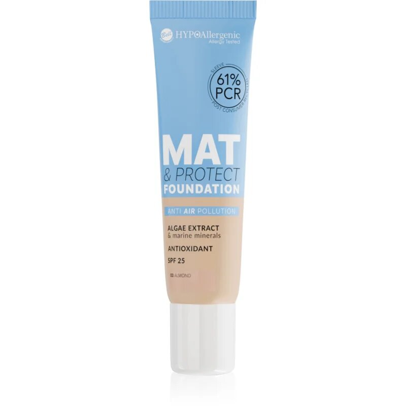 Bell HYPOallergenic Mat & Protect dlouhotrvající matující make-up SPF 25 odstín 03 Almond 30 g